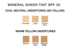 Mineral Sheer Tint Color Chart