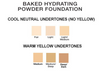 Baked Hydrating Powder Foundation Color Chart