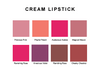 Cream Lipstick Color Chart