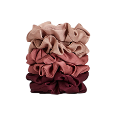 Holiday Satin Scrunchies - Mulberry Spice