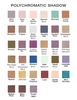 Polychromatic Eyeshadow Color Chart